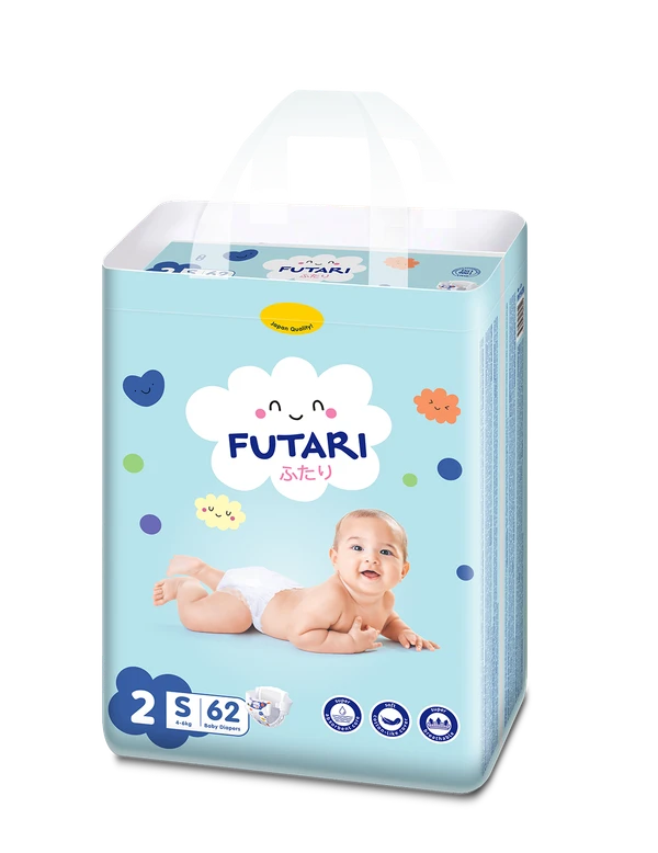 Подгузники FUTARI Jumbo (4-6 кг) S62